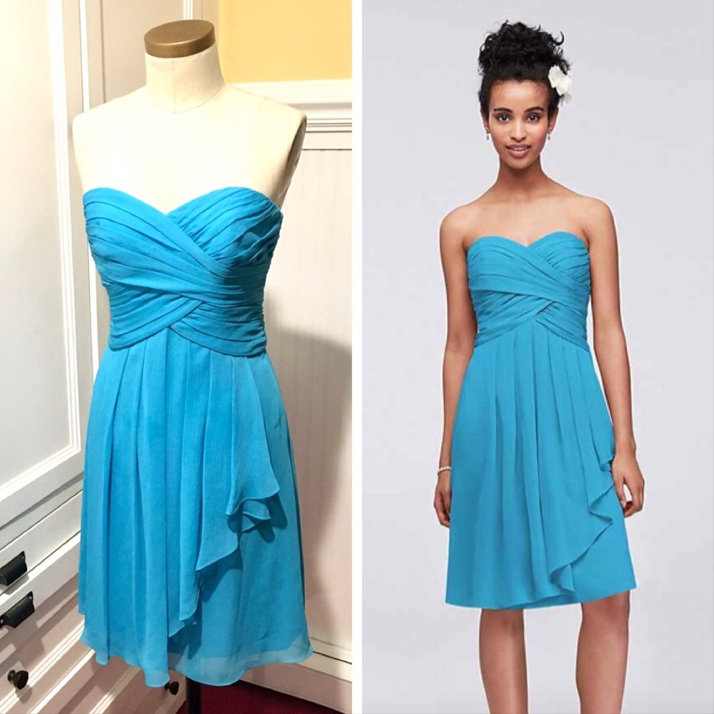 David’s Bridal Turquoise Dress